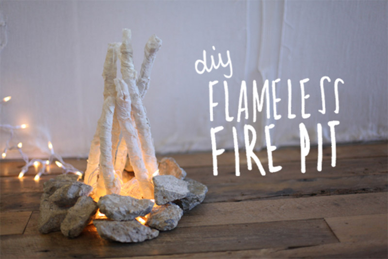 10 Diy Flameless Firepit Projects, Artificial Flame Fire Pit