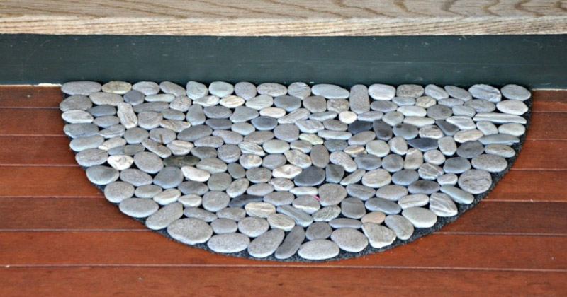 custom rock doormat design