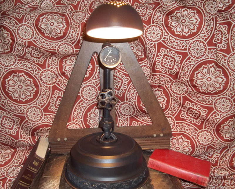 table lamp vintage parts industrial