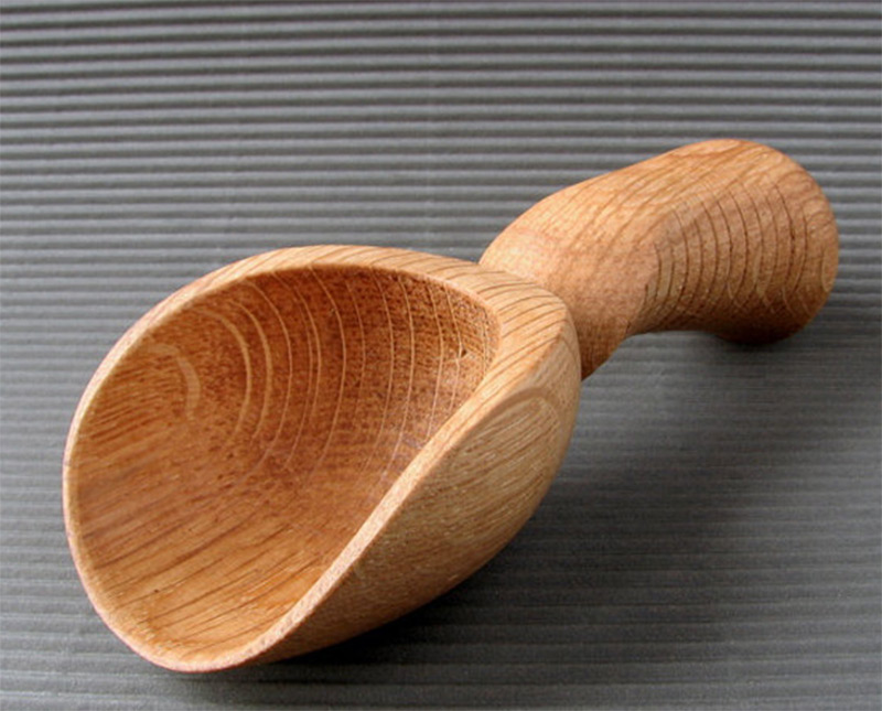 wooden oak tree scoop spoon custom